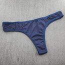Tanga Bruna Básica Confortável com Detalhe em Renda