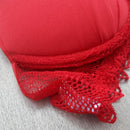 Conjunto Com Bojo Em Microfibra e Renda