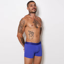 Cueca Boxer de Microfibra Elástico Bordado