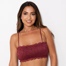 Top Faixa Rendado com Bojo