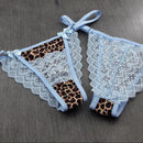 Tanga Animal Print e Renda