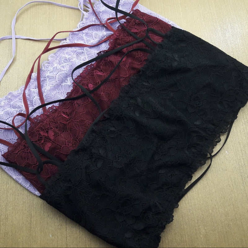 Top Cropped Strappy Faixa