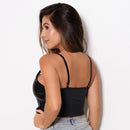 Cropped Faixa Paetê de Alcinha