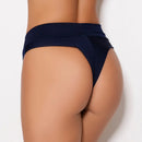 Tanga Fio Dental Cós Alto Duplo e Costas Dobrada