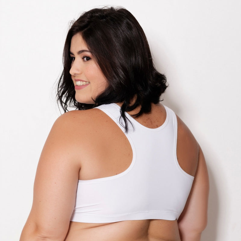 Top Sutiã Pluz Size com Bojo Removível