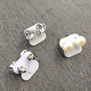 Kit com 3 Pares Brincos Pedras e Pérola