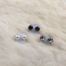 Kit com 3 Pares Brincos Pedras e Pérola