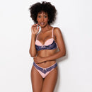 Conjunto Renda Bicolor com Bojo