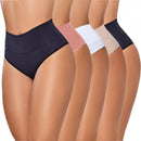 Kit com 5 Calças Cós Duplo em Microfibra de Poliéster