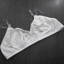 Sutiã Milla Básico sem Bojo com Alças de Silicone e Detalhes Renda