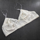 Sutiã Milla Básico sem Bojo com Alças de Silicone e Detalhes Renda