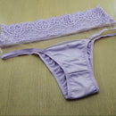 Calça Cor da Pele em Tule e Renda