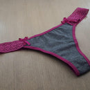 Tanga Letícia em Poliéster Mescla