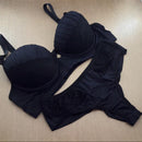 Conjunto Plus Size com Bojo Drapeado e Fio