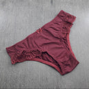 Calcinha em Microfibra e Renda Lateral