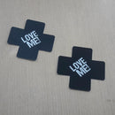 Par Tapa Mamilos Detalhe Escrito