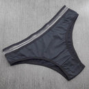 Calça Básica com Cós Transparente