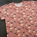 Camisola Suede Manga Curta