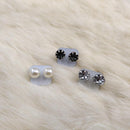 Kit com 3 Pares Brincos Pedras e Pérola