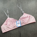 Sutiã Milla Básico sem Bojo com Alças de Silicone e Detalhes Renda