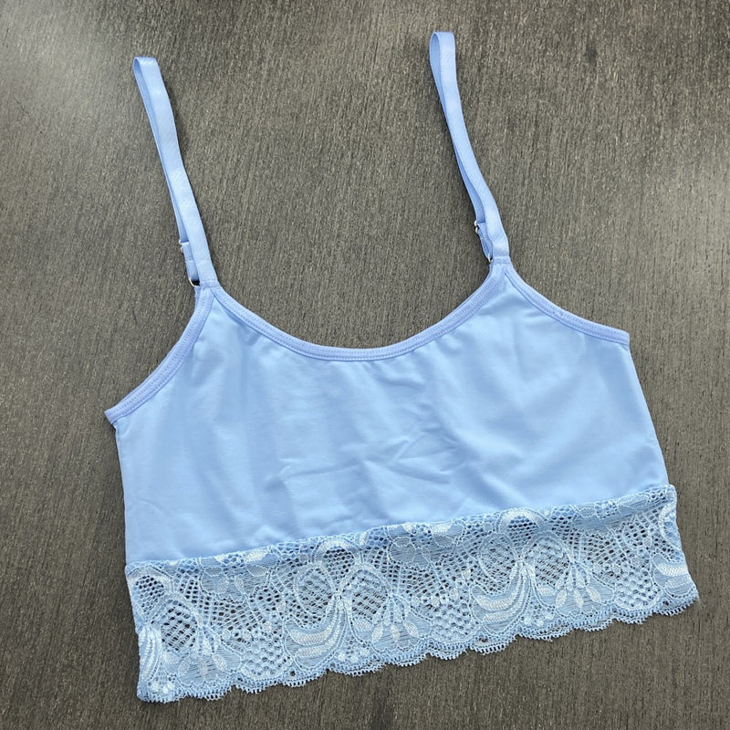 Top Alcinha Microfibra e Renda