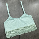 Top Alcinha Microfibra e Renda