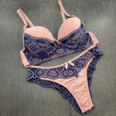 Conjunto Renda Bicolor com Bojo