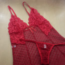 Camisola Sensuale com Renda e Tule