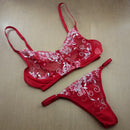 Conjunto sem Bojo Tule Guipir com Arco