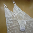 Camisola Sensuale com Renda e Tule