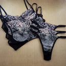 Conjunto sem Bojo Tule Guipir com Arco