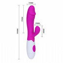 Kit Vibrador para Ponto G e Clitóris SNAPPY e 4 Pilhas AAA