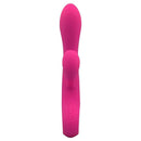 Vibrador de Luxo Recarregável com Detalhes em Metal e Estimulador