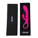 Vibrador de Luxo Recarregável com Detalhes em Metal e Estimulador