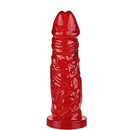Pênis em Jelly Super Macio e Flexível Vermelho 18,5 x 4 CM