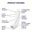 Satisfyer Curvy 1+Branco pode ser controlado via APP