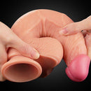 Pênis Realista com Veias Camada Dupla macio e Firme 12" - LOVETOY DUAL-LAYERED SILICONE NATURE COCK
