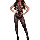 Conjunto Sensual Manga Longa e Cinta Liga detalhes em Strass - Yaffa Lingerie