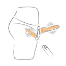 Pênis c/ cinta para Dupla Penetração com Vibração de Multivelocidade - Strap On