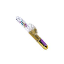 VIBRADOR ROTATIVO COM ESTIMULADOR DOURADO