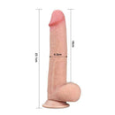 Pênis Realista com Camada Dupla macio e firme 8" - LOVETOY SLIDING-SKIN DUAL LAYER DONG