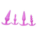 YAM BALLS Plug Anal kit com 4 formatos e tamanhos diferentes