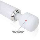 Vibrador Varinha Mágica - Vibro de Tomada Bi- Volt  - 36 cm - Branco