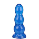 Plug Anal macio mede 16 x 4,5 cm cor Azul