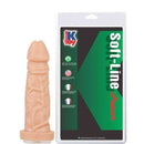 Pênis c/ sistema para cinta Vac U oc 17.5 x 4 cm cor Bege