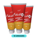 KIT COM 10 Fácil Lub Gel Lubrificante Chillies Sabor Morango com Champagne 60g