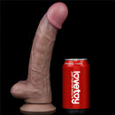 Pênis Realista Marrom com Veias Camada Dupla macio e Firme 10,5" - LOVETOY DUAL-LAYERED SILICONE NATURE COCK