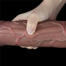 Pênis Realista Marrom com Veias Camada Dupla macio e Firme 11,5" - LOVETOY DUAL-LAYERED SILICONE NATURE COCK