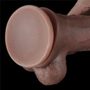 Pênis Realista Marrom com Veias Camada Dupla macio e Firme 11,5" - LOVETOY DUAL-LAYERED SILICONE NATURE COCK