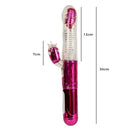 Vibrador Recarregável com 6 Modos de Vai e Vem e 20 Vibrações – Estimula Ponto G e Clitóris